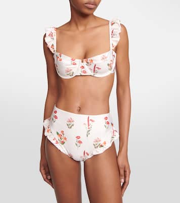 Culotte de bikini Jengibre Oasis à fleurs | Agua by Agua Bendita