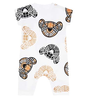 Baby Thomas Bear cotton onesie | Burberry Kids