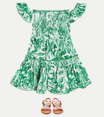 Aurora floral cotton dress | Poupette St Barth Kids