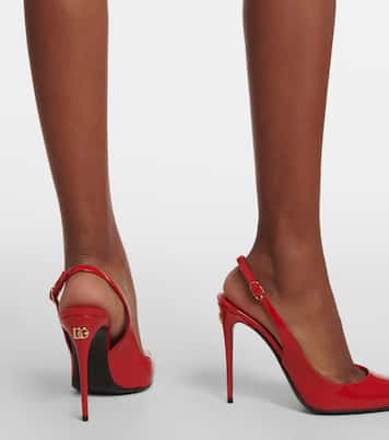 DG patent leather slingback pumps | Dolce&Gabbana
