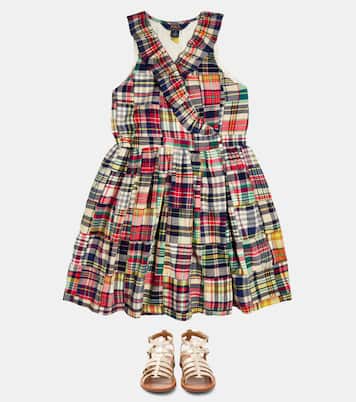 Checked tiered cotton dress | Polo Ralph Lauren Kids