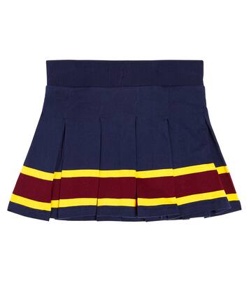 Pleated cotton-blend jersey skirt | Polo Ralph Lauren Kids