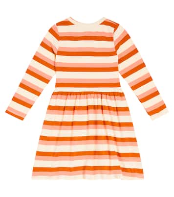 Striped cotton-blend dress | Mini Rodini