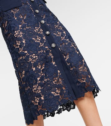 Lace midi dress | Self-Portrait