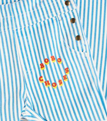 Striped cotton overalls | Bobo Choses