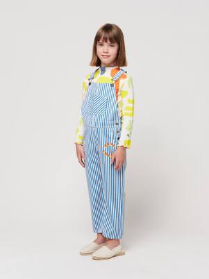 Striped cotton overalls | Bobo Choses