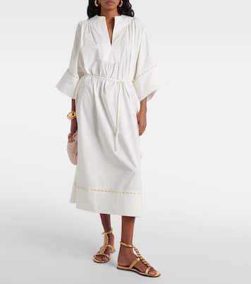 Robe longue en coton mélangé | Yves Salomon