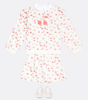 Cornelia printed cotton shorts | Bonpoint