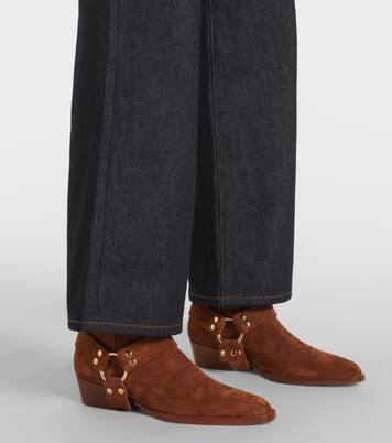 Helena suede biker boots | Paris Texas
