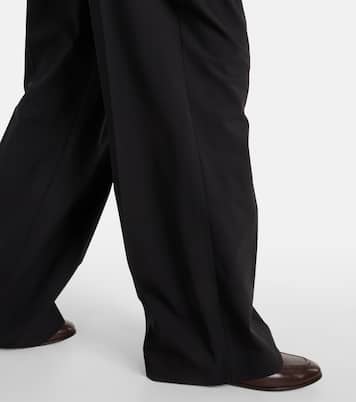 Wool-blend wide-leg pants | Brunello Cucinelli