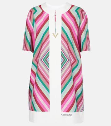 VGold Rhombus 75 cotton poplin minidress | Valentino