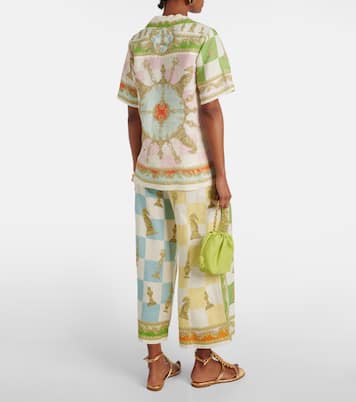 Bedrucktes Hemd Checkmate aus Leinen | Alémais