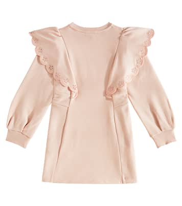 Embroidered cotton dress  | Chloé Kids