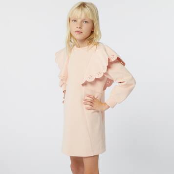 Embroidered cotton dress  | Chloé Kids