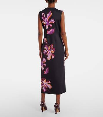 Robe midi en néoprène à fleurs | Dorothee Schumacher
