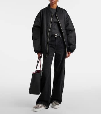 Spikeboat metallic leather slip-on sneakers | Christian Louboutin