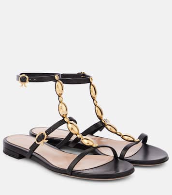 Verzierte Sandalen aus Leder | Gianvito Rossi