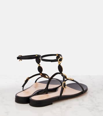 Verzierte Sandalen aus Leder | Gianvito Rossi