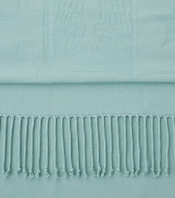 Decke Crest aus Baumwoll-Jacquard | Loro Piana