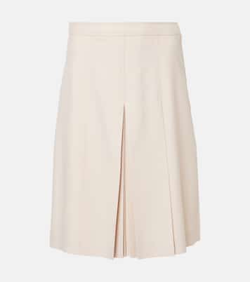 Virgin wool midi skirt  | Valentino