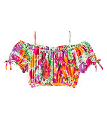 Bonny gathered top | Poupette St Barth Kids