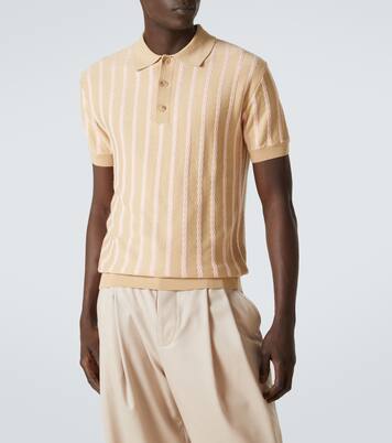 Striped wool polo shirt | King & Tuckfield
