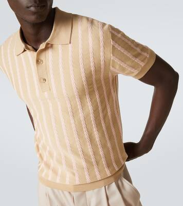 Striped wool polo shirt | King & Tuckfield