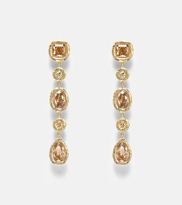 Ohrringe Nesting Gem aus 18kt Gelbgold mit Diamanten | Octavia Elizabeth