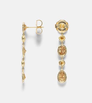 Ohrringe Nesting Gem aus 18kt Gelbgold mit Diamanten | Octavia Elizabeth