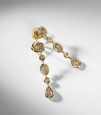 Ohrringe Nesting Gem aus 18kt Gelbgold mit Diamanten | Octavia Elizabeth