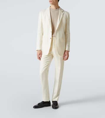 Wool, silk, and linen suit jacket | Gabriela Hearst