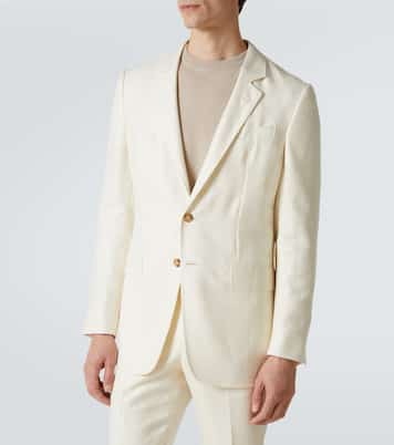 Wool, silk, and linen suit jacket | Gabriela Hearst