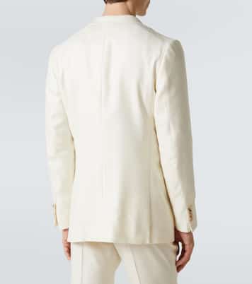 Wool, silk, and linen suit jacket | Gabriela Hearst