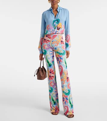 Bedrucktes Hemd aus Satin | Etro