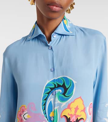 Bedrucktes Hemd aus Satin | Etro
