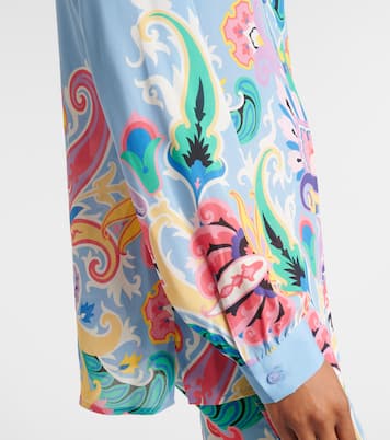 Bedrucktes Hemd aus Satin | Etro