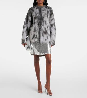 Alexa Glass 95 PVC mules | Amina Muaddi