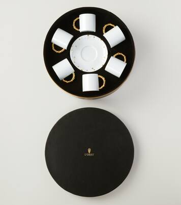 Set de 6 tazas y platillos de expreso Haas Mojave | L'Objet