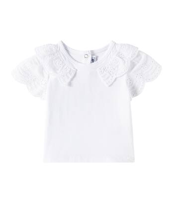 Baby ruffled cotton-blend T-shirt | Tartine et Chocolat