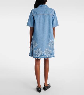 Minikleid aus Denim | Ganni