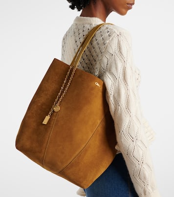 Spin Medium suede tote bag | Chloé