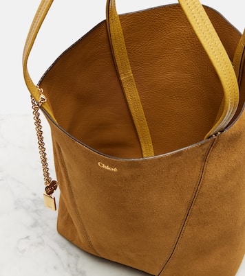 Spin Medium suede tote bag | Chloé