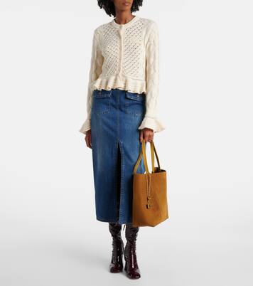 Spin Medium suede tote bag | Chloé