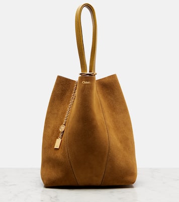 Spin Medium suede tote bag | Chloé