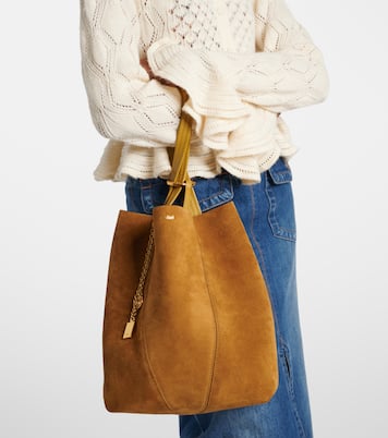 Spin Medium suede tote bag | Chloé