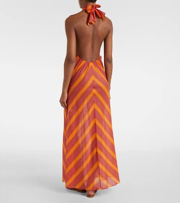 Bedrucktes Maxikleid Neree aus Baumwoll-Voile | Eres