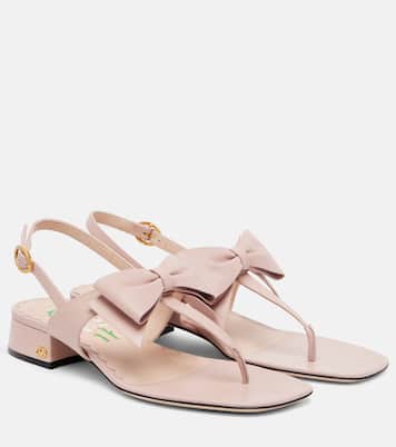 Bowow 25 leather thong sandals | Valentino Garavani