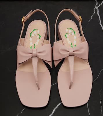 Bowow 25 leather thong sandals | Valentino Garavani