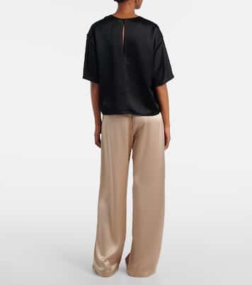 Barb satin T-shirt | Leset