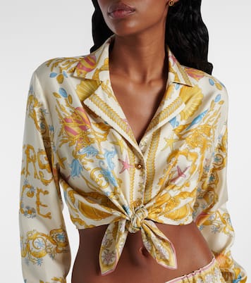 Cropped-Top Underwater Barocco | Versace